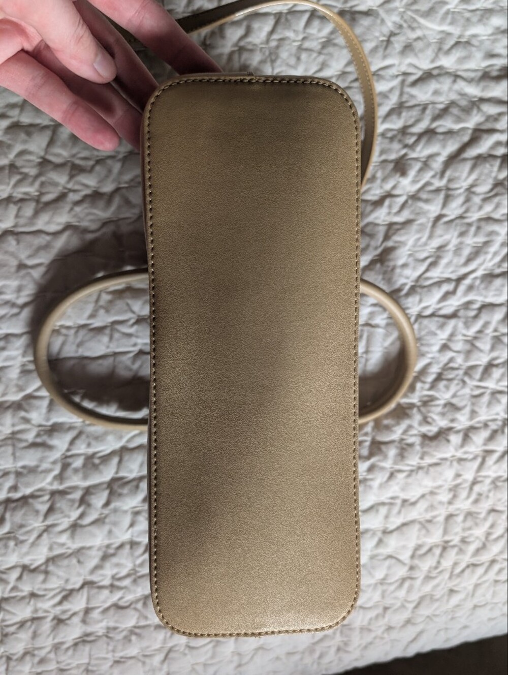 Pedro Beige Leather Dome Satchel - Picture 4 of 8